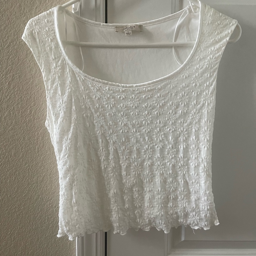 Atelier Sona White Textured Blouse